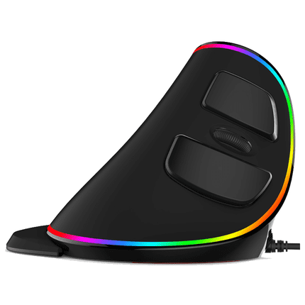 Vertical Ergonomic Snail RGB Anti-Mouse Hand Wired Mouse - ChunkCase