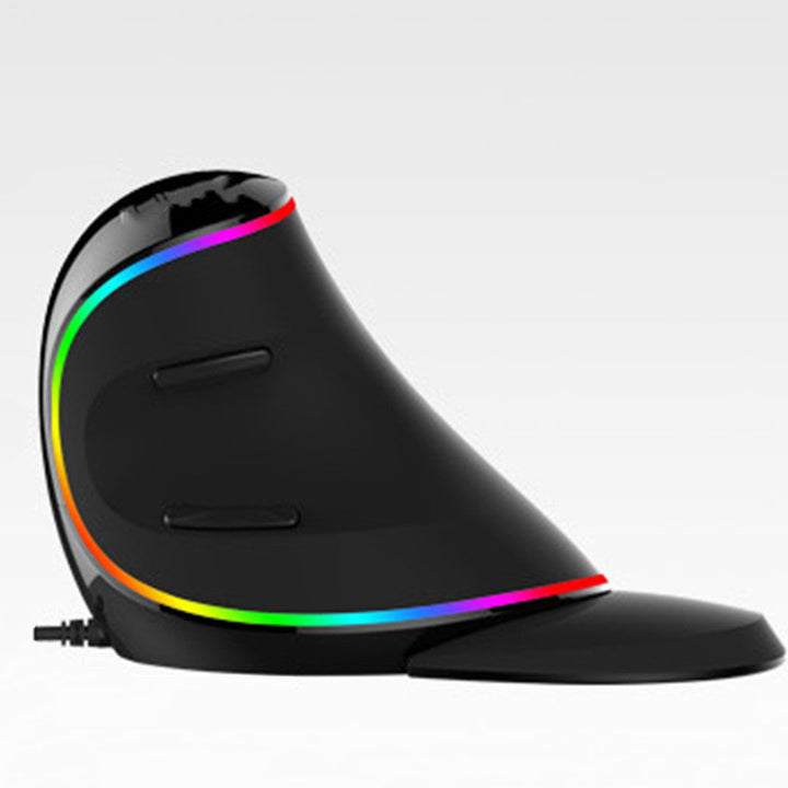 Vertical Ergonomic Snail RGB Anti-Mouse Hand Wired Mouse - ChunkCase
