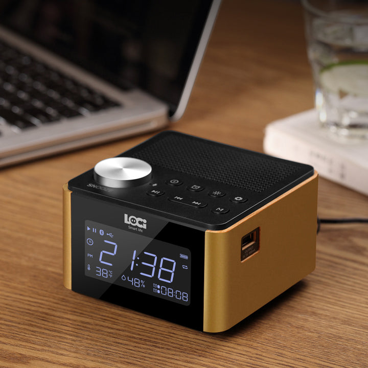 Wood Retro Bluetooth Bedside Mini Speaker - ChunkCase
