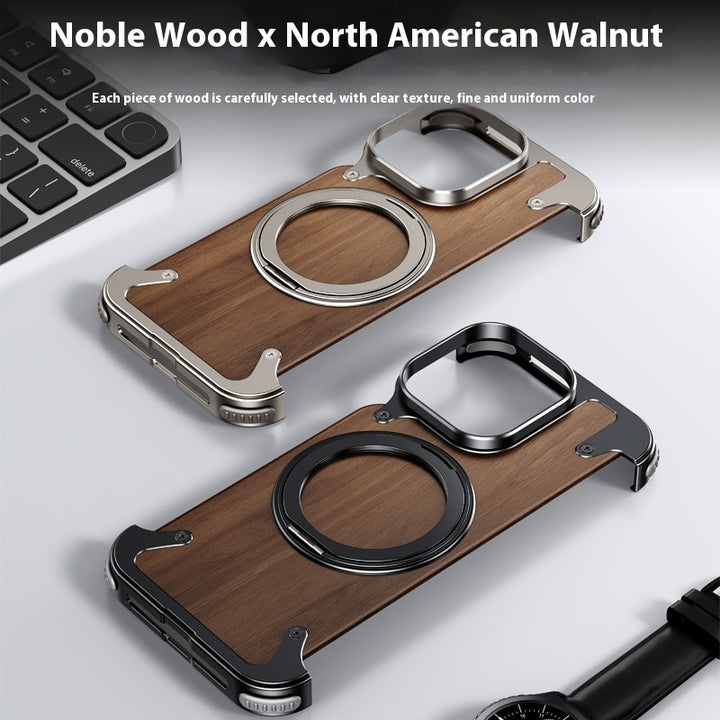 360° Rotating Bracket Metal iPhone Case