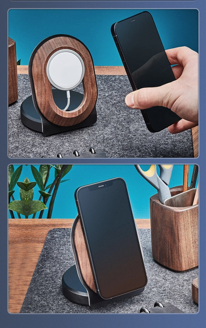 WoodMag Universal Magnetic Wireless Charging Stand
