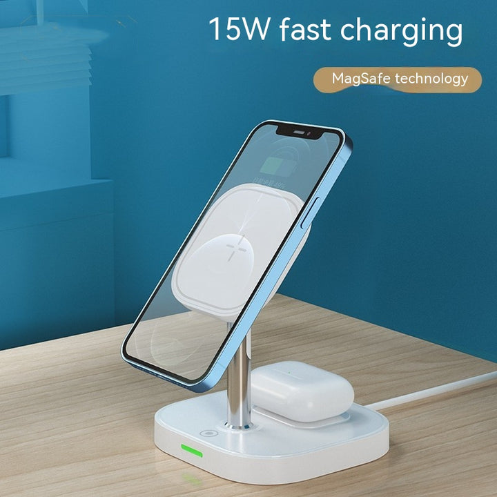 Sleek 2-in-1 Magnetic Wireless Charger with 15W Fast Charge - ChunkCase