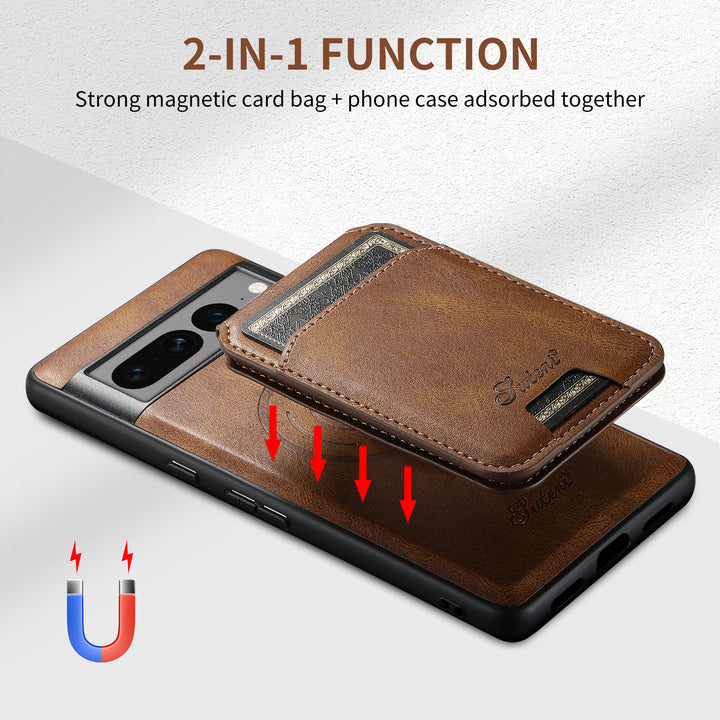 Magnetic Leather Phone Case for Google Pixel