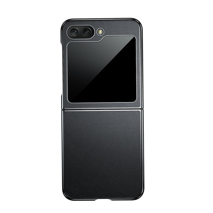 LuxeShield Leather Case for Galaxy Z Flip 5