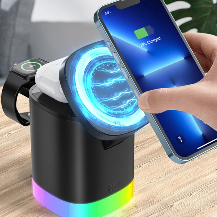 RGB 3-in-1 Magnetic MagSafe Fast Charger
