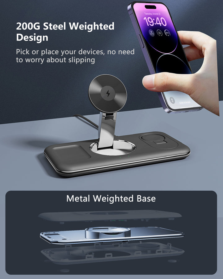 MagnaFoldFolding Magnetic Wireless Charger