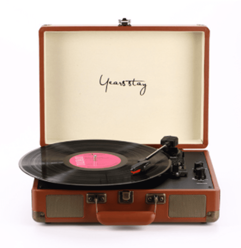 Leather Case Bluetooth Phonograph Turntable