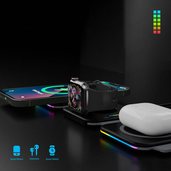 Ultra-Slim Magnetic 3-in-1 Wireless Charger - ChunkCase