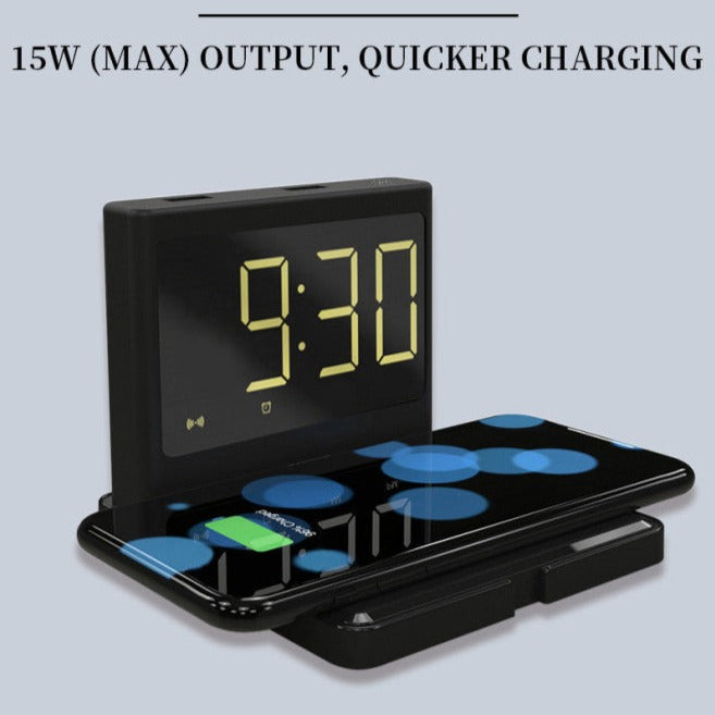 Sleek Clock Wireless Charging Fast Wireless Charger - ChunkCase