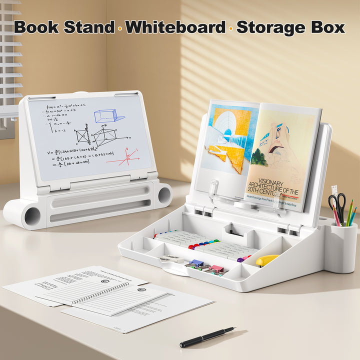 Multifunctional Reading Shelf Whiteboard With Organizer - ChunkCase