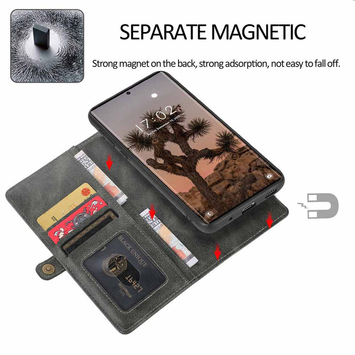 Multi-Card Leather Magnetic Samsung Galaxy Case