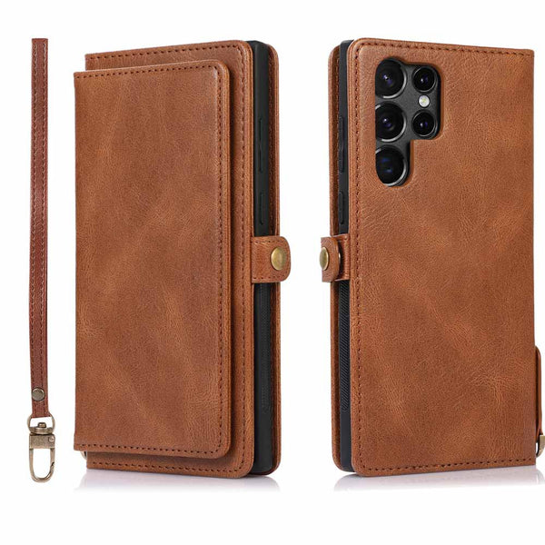 Multi-Card Leather Magnetic Samsung Galaxy Case