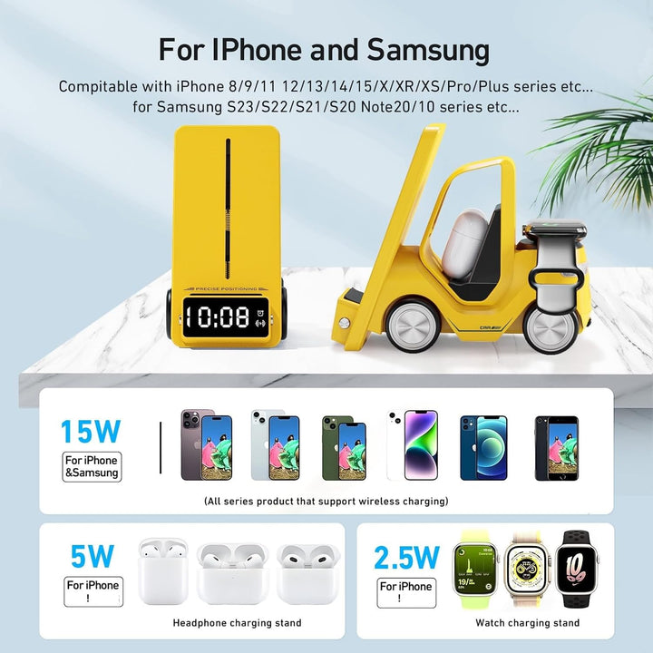 Forklift Truck 3-in-1 Wireless Charger