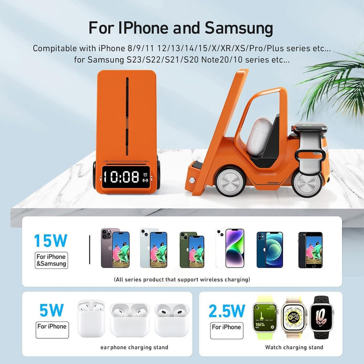 Forklift Truck 3-in-1 Wireless Charger