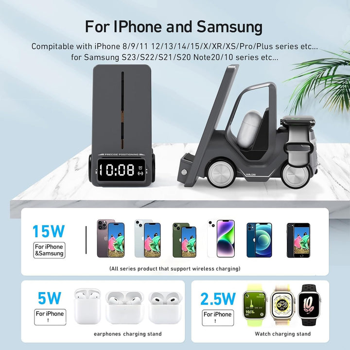 Forklift Truck 3-in-1 Wireless Charger