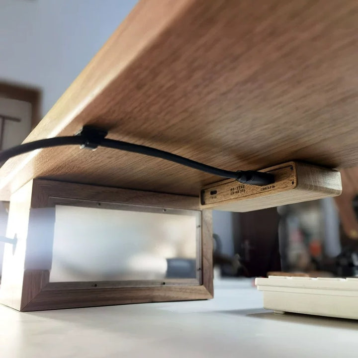 Solid Wood Under-Table USB 3.0 Docking Station