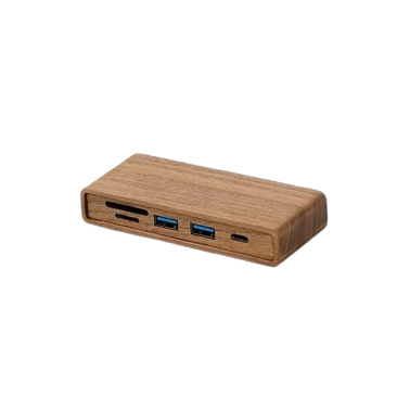 Solid Wood Under-Table USB 3.0 Docking Station