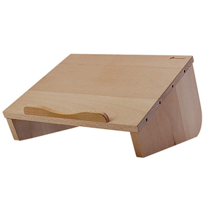 Tilted Wooden Vertical Laptop Stand