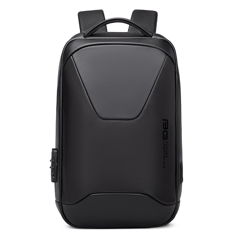 BANGE Leather Backpack New Business Fashion - ChunkCase