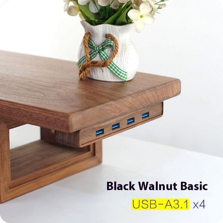 Solid Wood Under-Table USB 3.0 Docking Station