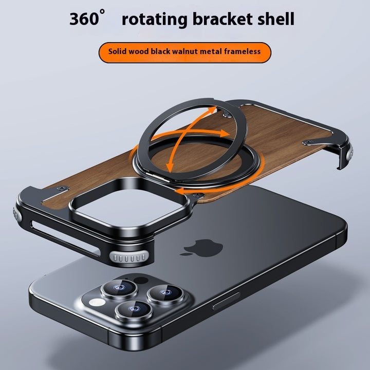 360° Rotating Bracket Metal iPhone Case