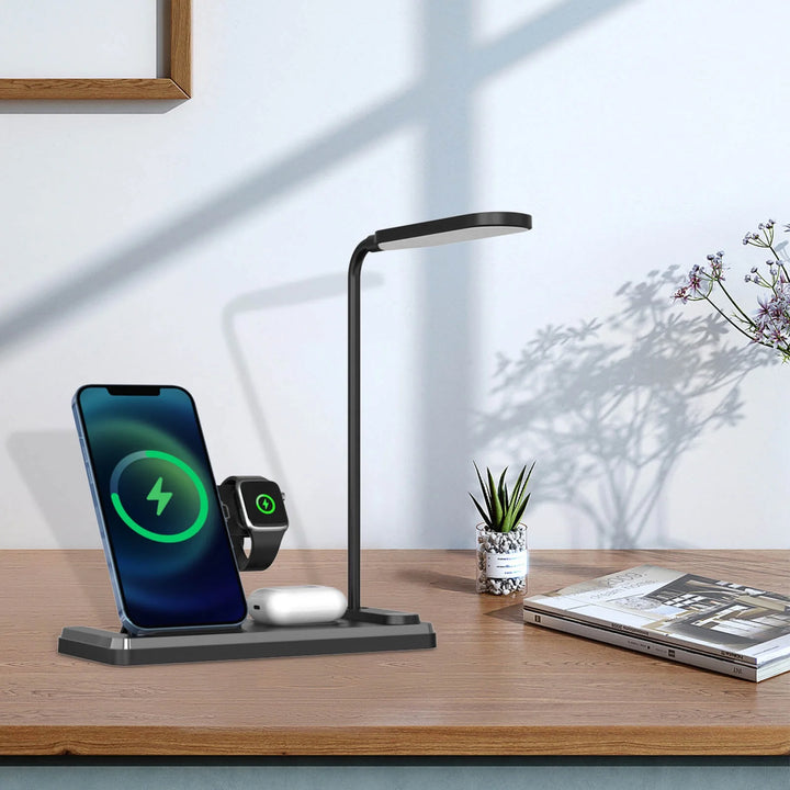 Multifunctional 4-in-1 Wireless Charging Lamp