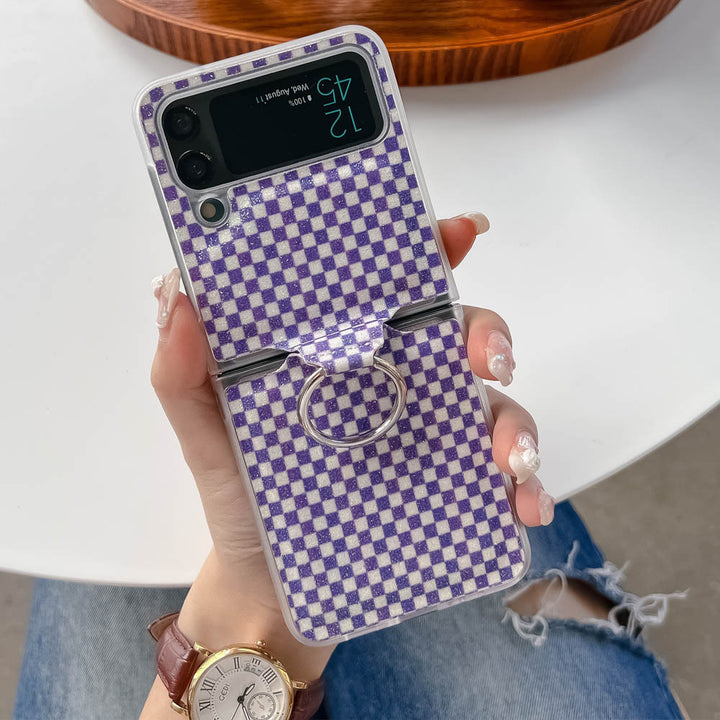 Plaid Ring Samsung Galaxy Flip Case - ChunkCase