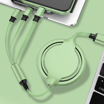 3-in-1 Multifunctional Liquid Silicone Mobile Charging Cable - ChunkCase