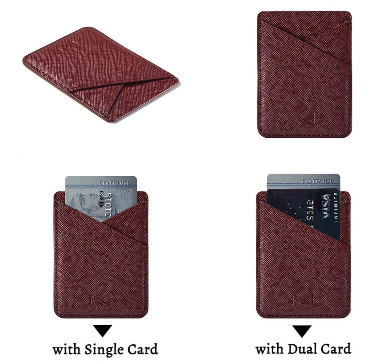 Minimalist Stick On Phone Card Sleeve -#option1-#-ChunkCase