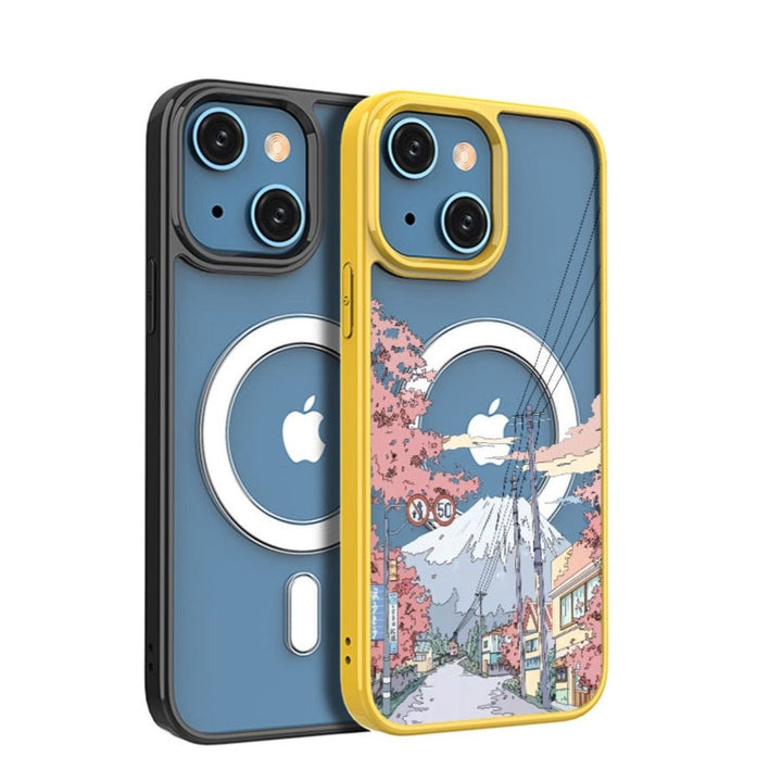 Mt. Fuji and Sakura MagSafe iPhone Case - ChunkCase