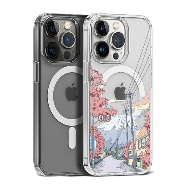 Mt. Fuji and Sakura MagSafe iPhone Case