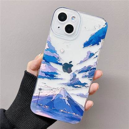 Mt. Fuji in Anime iPhone Case - ChunkCase