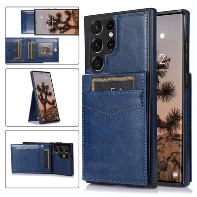 Card Stand Wallet Samsung Galaxy Case -#option1-#-ChunkCase