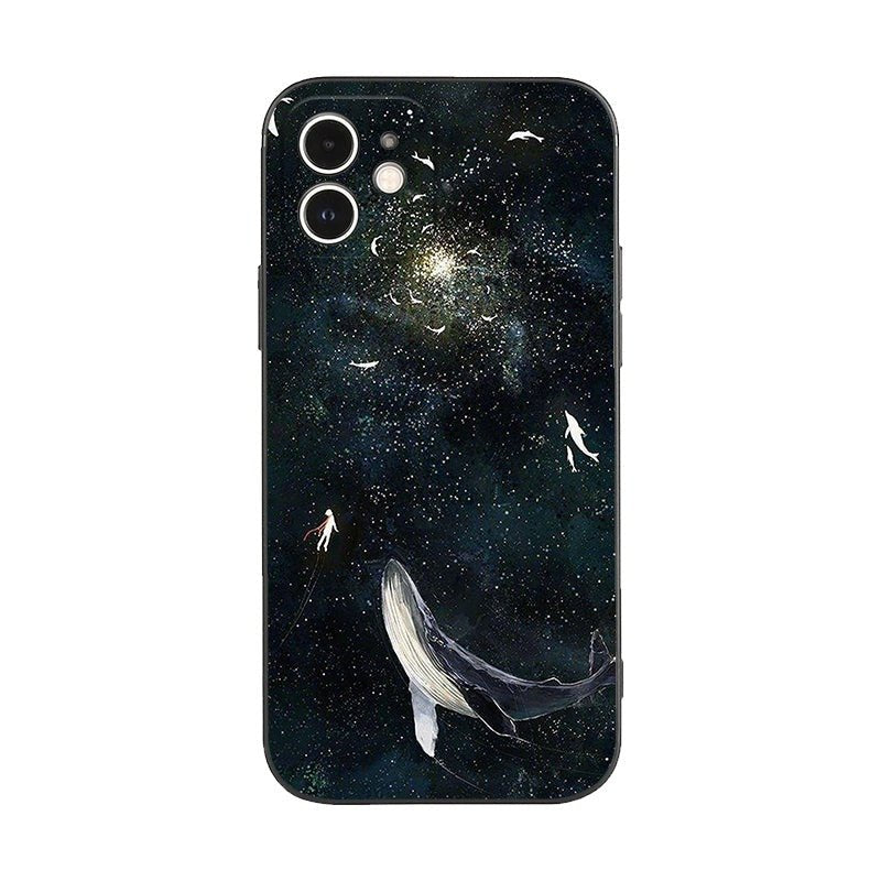 Midnight Whale iPhone Case -#option1-#-ChunkCase
