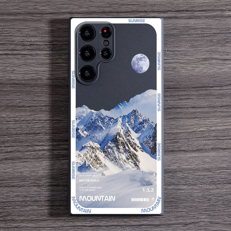 Mountains and Moon Samsung Galaxy Case -#option1-#-ChunkCase