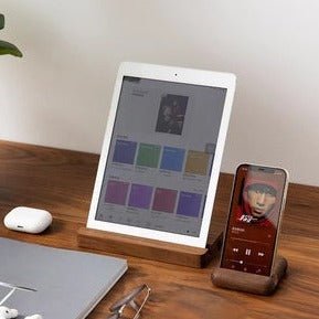 Mini Desktop iPhone and iPad Wood Stand - ChunkCase