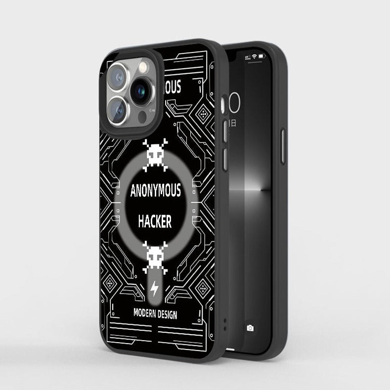 Anonymous Hacker MagSafe iPhone Case -#option1-#-ChunkCase