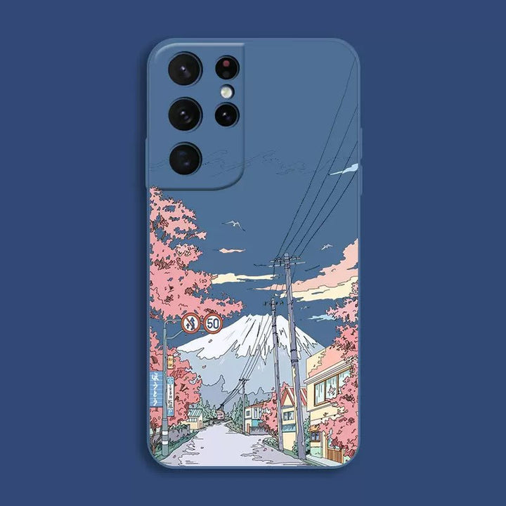 Mt. Fuji and Sakura Samsung Galaxy Case - ChunkCase