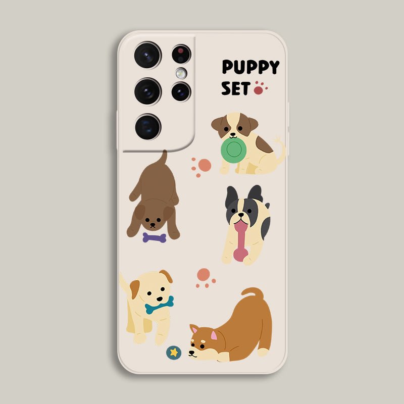 Puppies Set Samsung Galaxy Case -#option1-#-ChunkCase