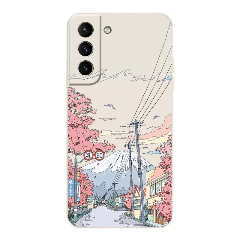 Mt. Fuji and Sakura Samsung Galaxy Case -#option1-#-ChunkCase