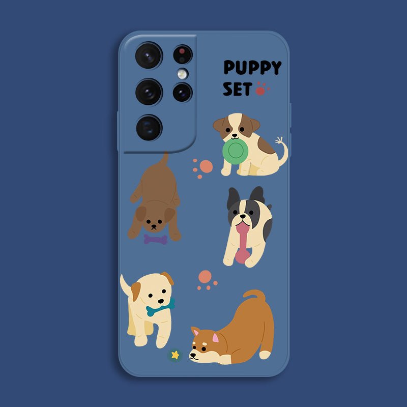 Puppies Set Samsung Galaxy Case -#option1-#-ChunkCase