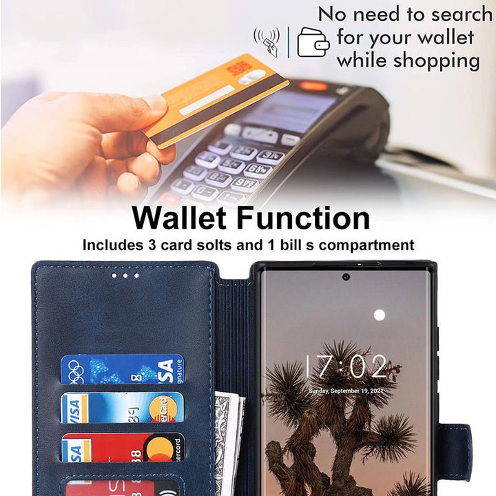 Flip Leather Wallet Samsung Galaxy Case