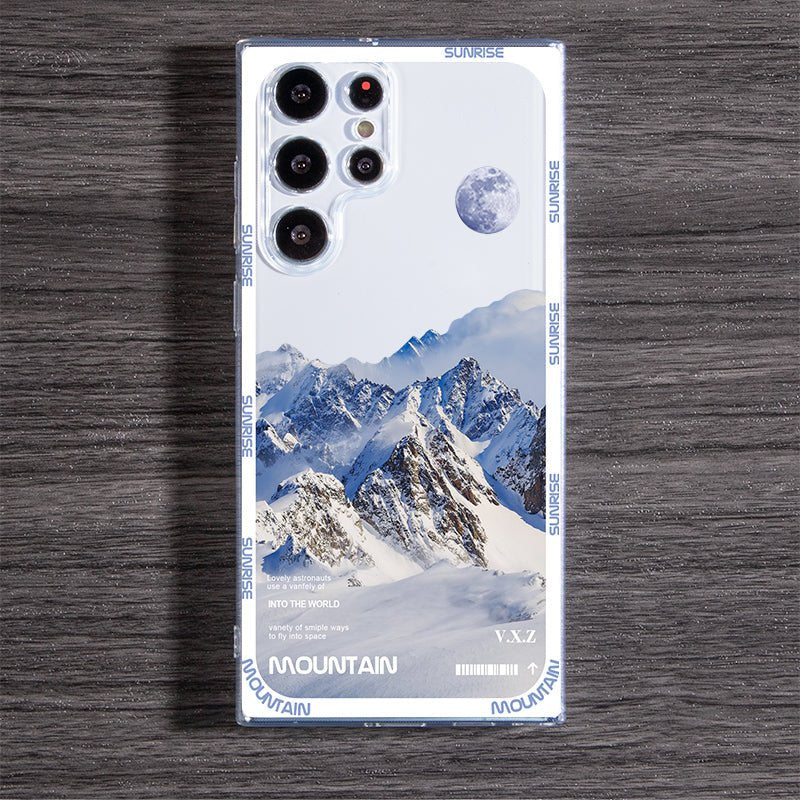 Mountains and Moon Samsung Galaxy Case -#option1-#-ChunkCase