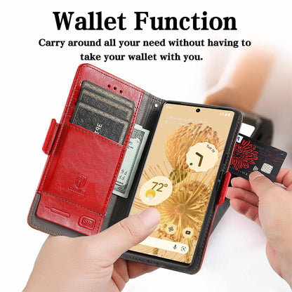 Premium Faux Leather Wallet Google Pixel Case - ChunkCase