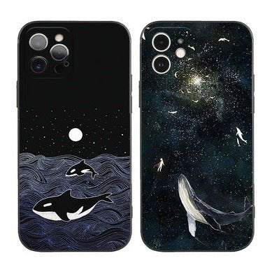 Midnight Whale iPhone Case