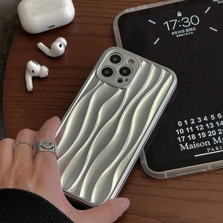 Chrome Swirls iPhone Case - ChunkCase